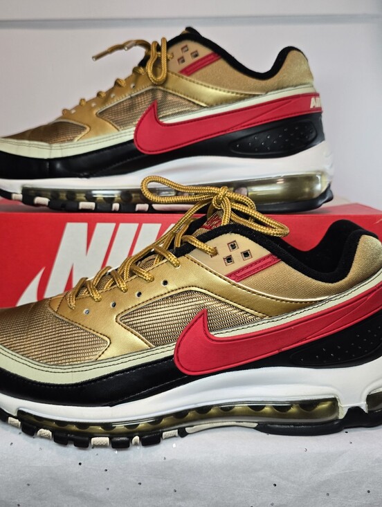 Nike Other - Nike Men's Gold/Red Air Max Lifestyle Sneakers